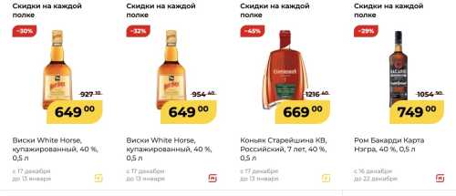 Алкоголь в магазине "Магнит" &mdash; каталог, цены, акции, доставка